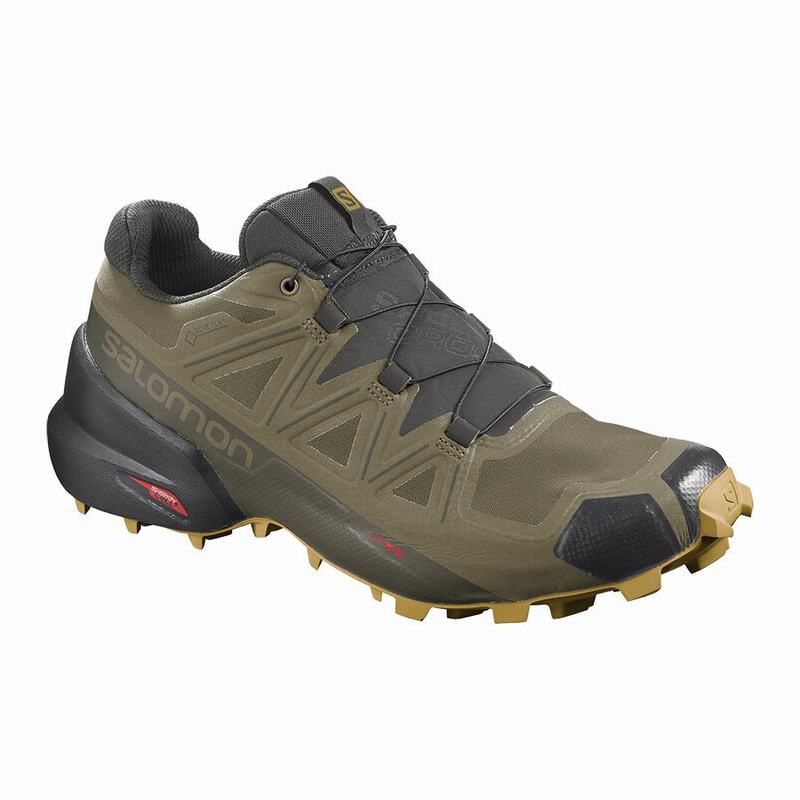 Buty Do Biegania W Terenie Męskie Salomon SPEEDCROSS 5 GORE-TEX - Oliwkowe - Polska (609-MKPVYO)